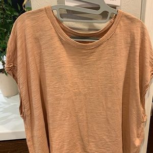 We The Free blouse, Size Small, color: Peach, Made in Guatemala. EUC